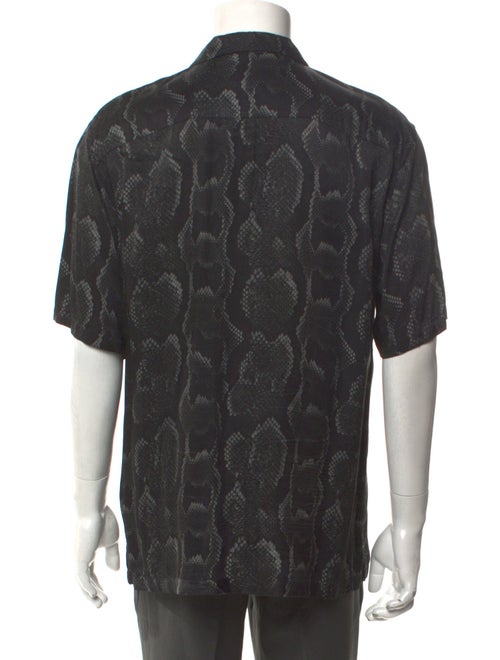 AllSaints Animal Print Short Sleeve Shirt