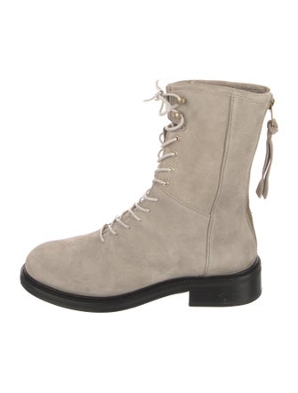AllSaints Suede Combat Boots