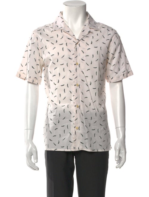 AllSaints Printed Short Sleeve Dress Shirt