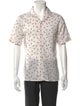 AllSaints Printed Short Sleeve Dress Shirt