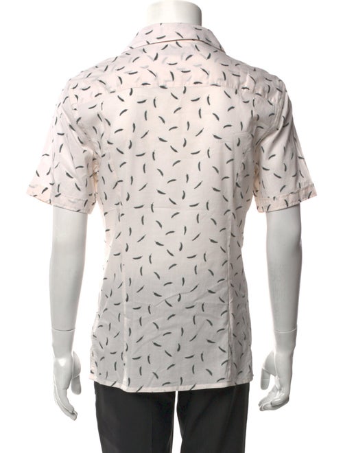 AllSaints Printed Short Sleeve Dress Shirt