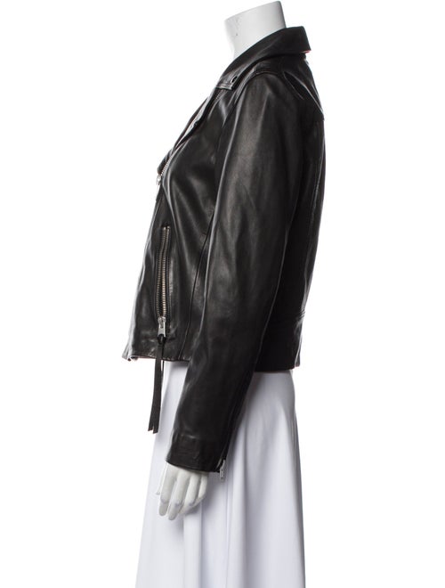 AllSaints Lamb Leather Biker Jacket