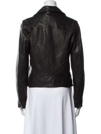 AllSaints Lamb Leather Biker Jacket