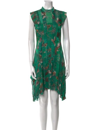 AllSaints Floral Print Mini Dress