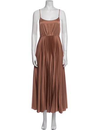 AllSaints Square Neckline Long Dress
