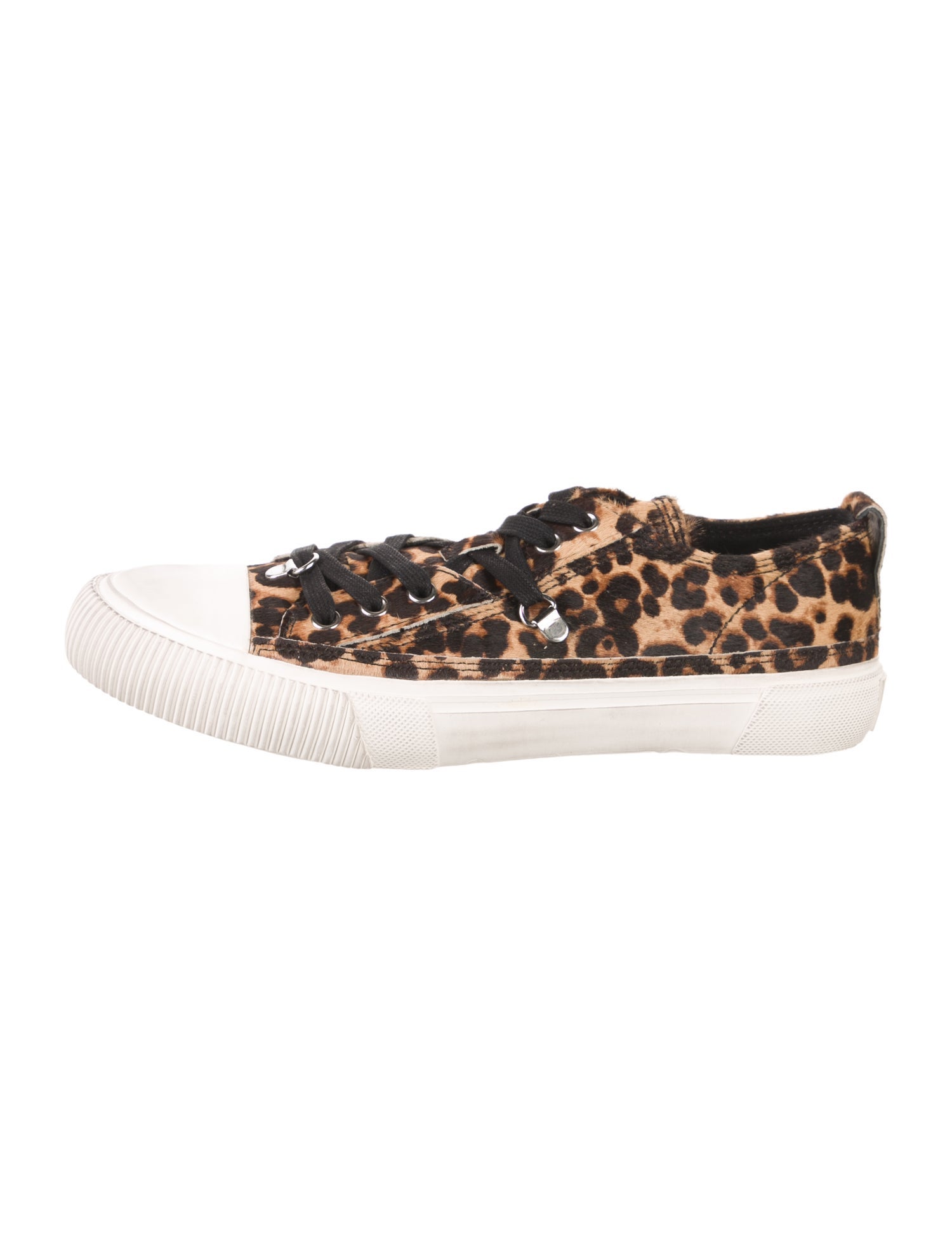 AllSaints Ponyhair Animal Print Sneakers