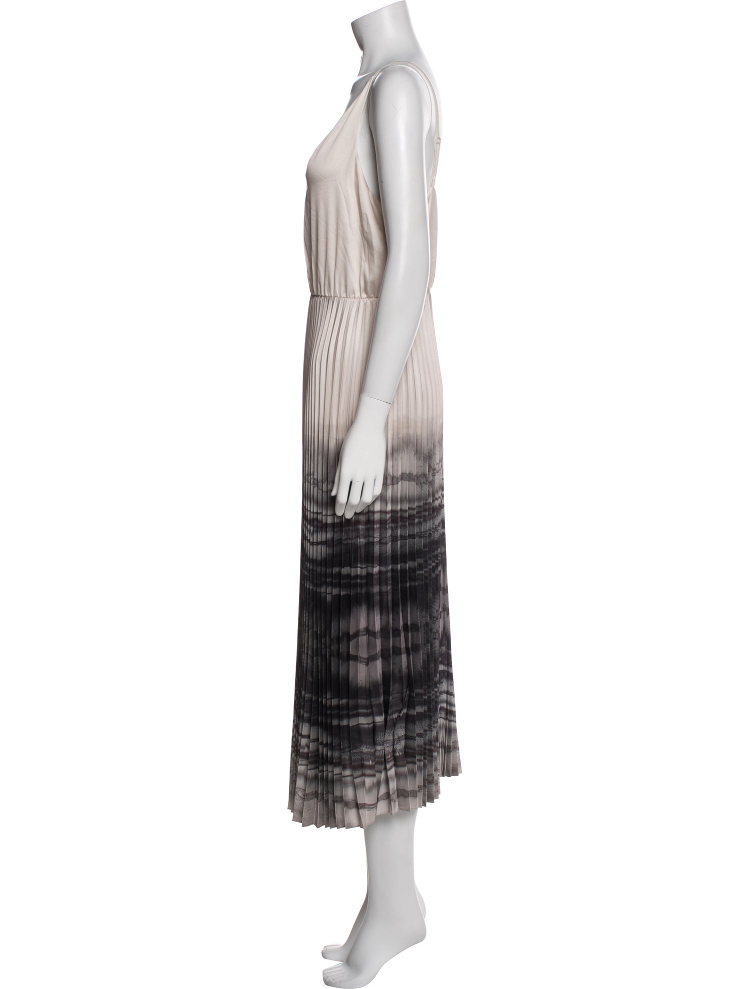 AllSaints Striped Long Dress