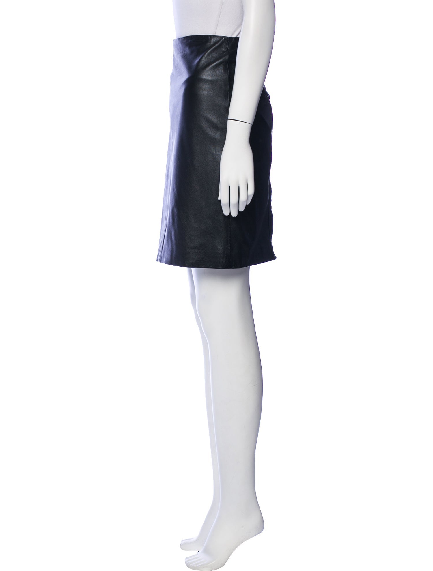 AllSaints Leather Knee-Length Skirt