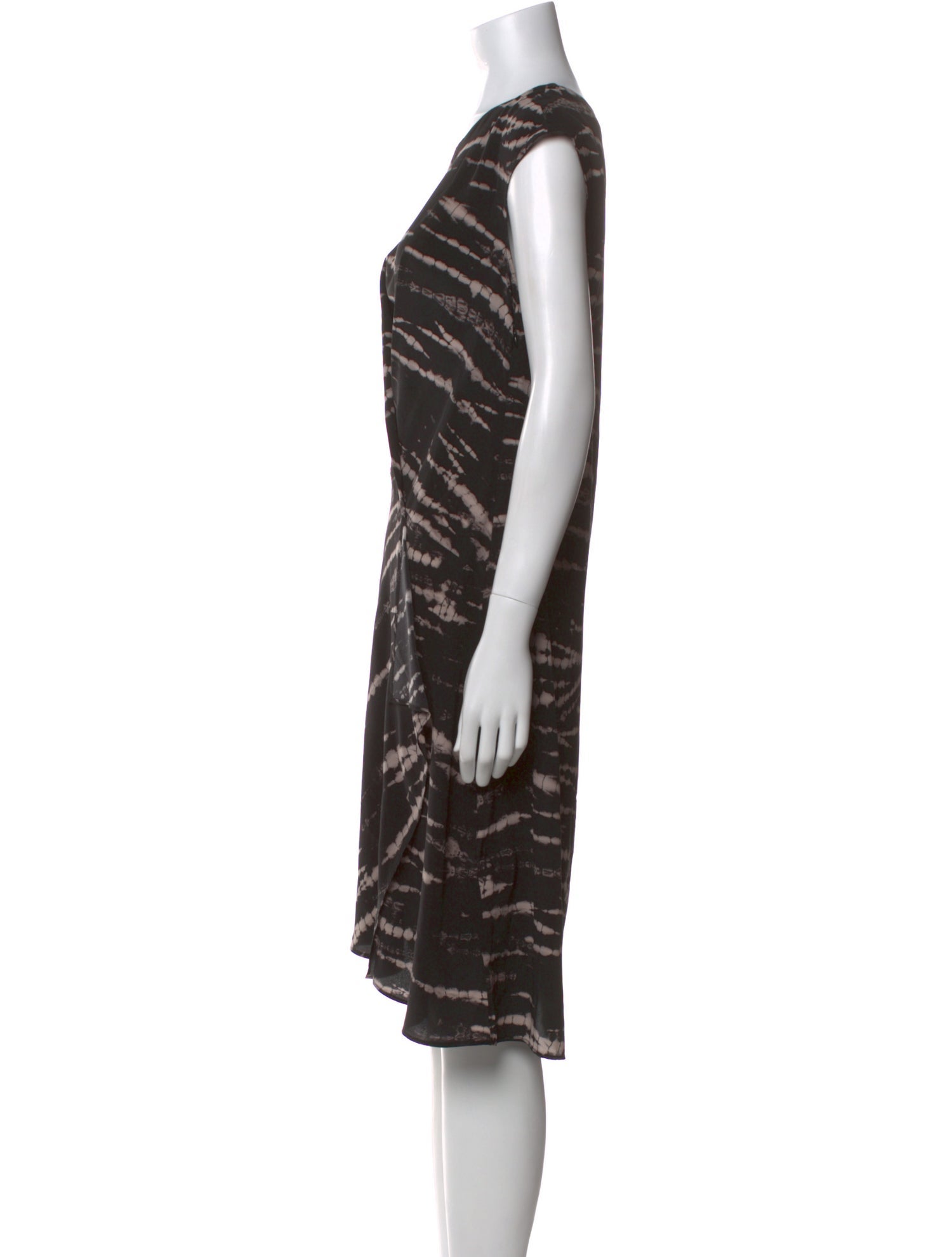 AllSaints Silk Midi Length Dress