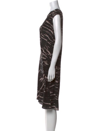 AllSaints Silk Midi Length Dress