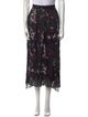 AllSaints Floral Print Midi Length Skirt
