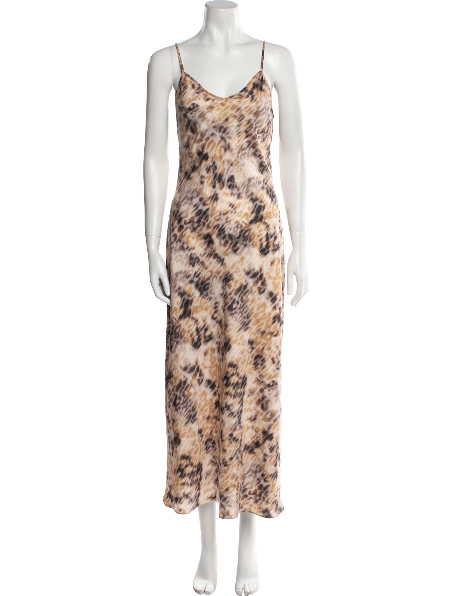 AllSaints Printed Midi Length Dress w/ Tags