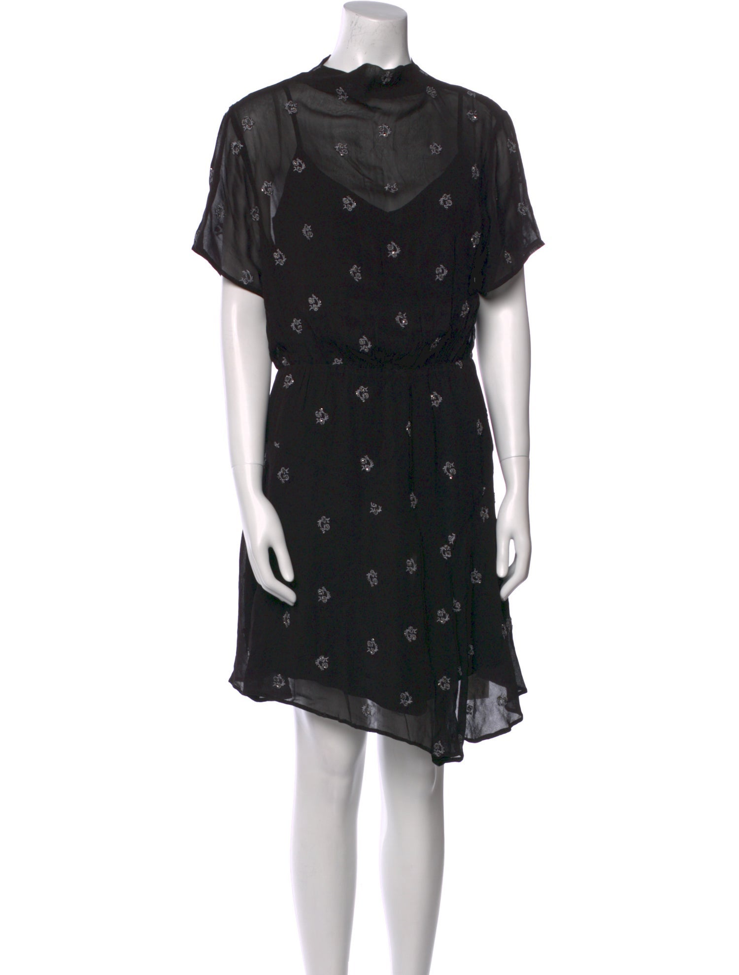 AllSaints Printed Mini Dress