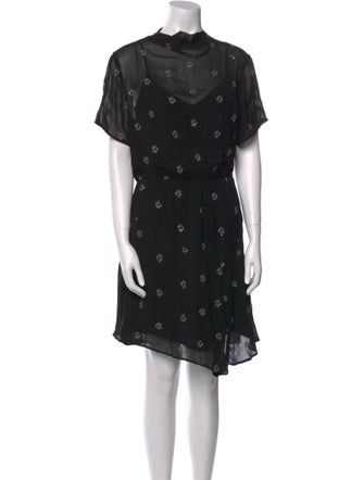 AllSaints Printed Mini Dress