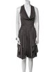 AllSaints Cowl Neck Knee-Length Dress