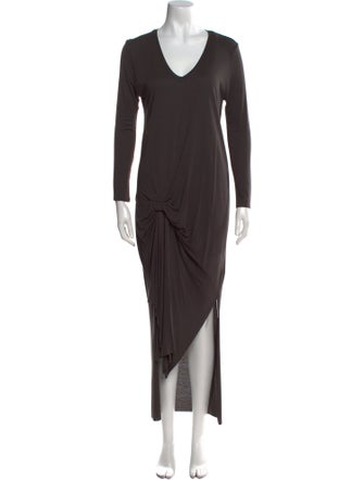 AllSaints V-Neck Long Dress