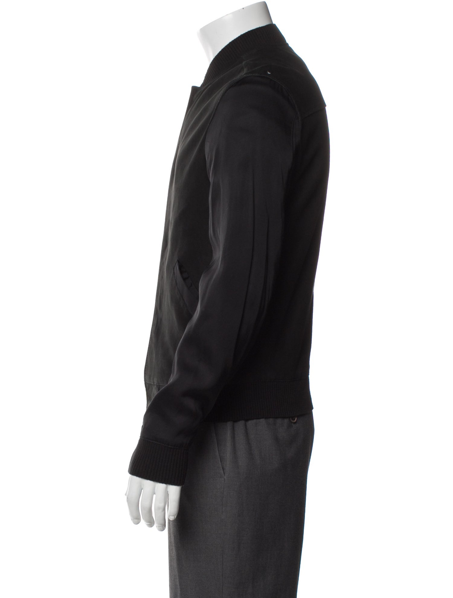 AllSaints Leather Bomber Jacket