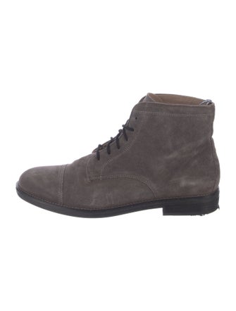 AllSaints Suede Lace-Up Boots