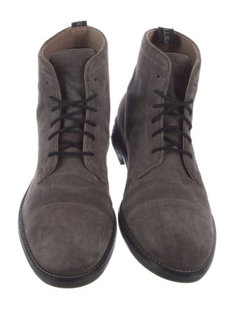 AllSaints Suede Lace-Up Boots