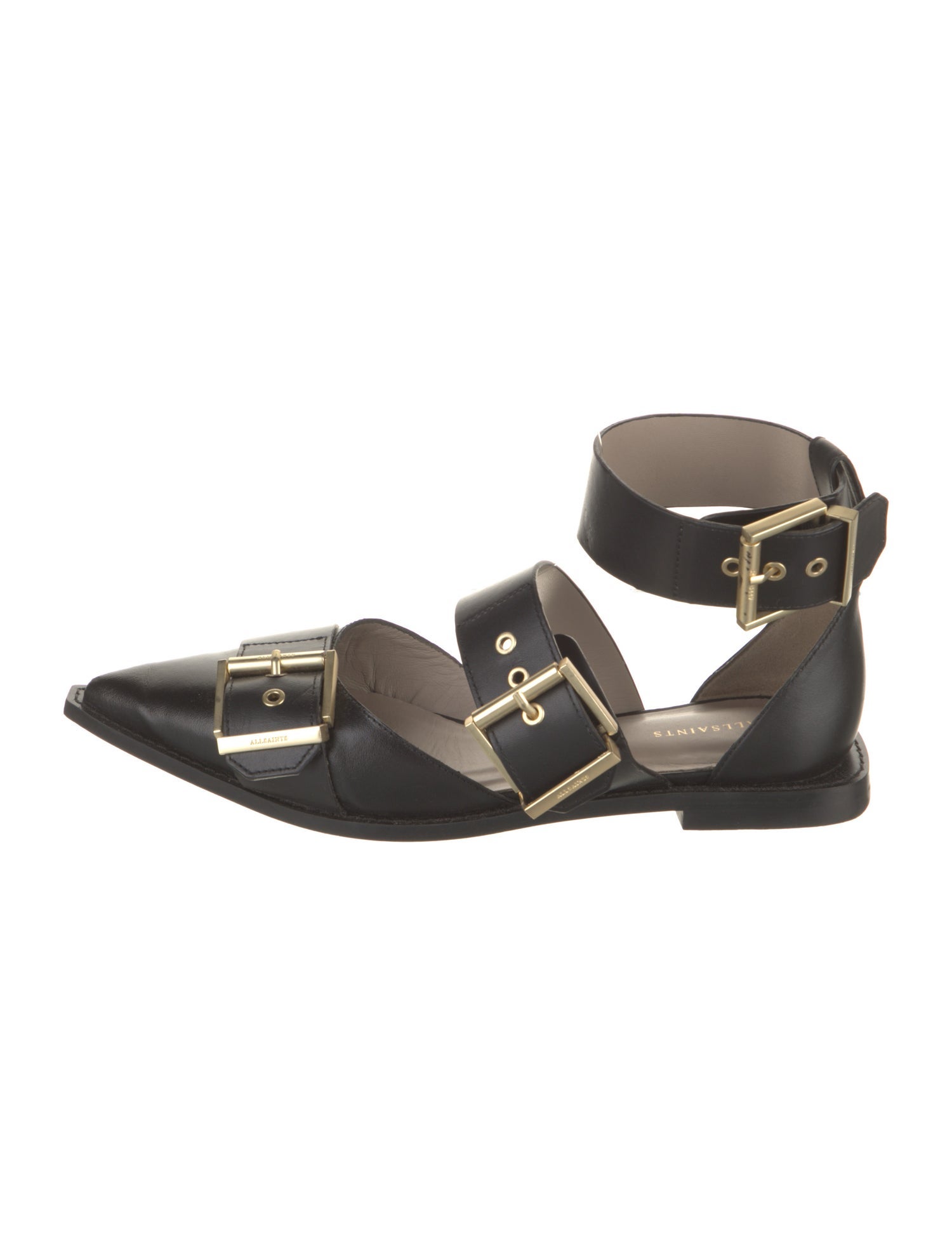 AllSaints Leather D'Orsay Flats