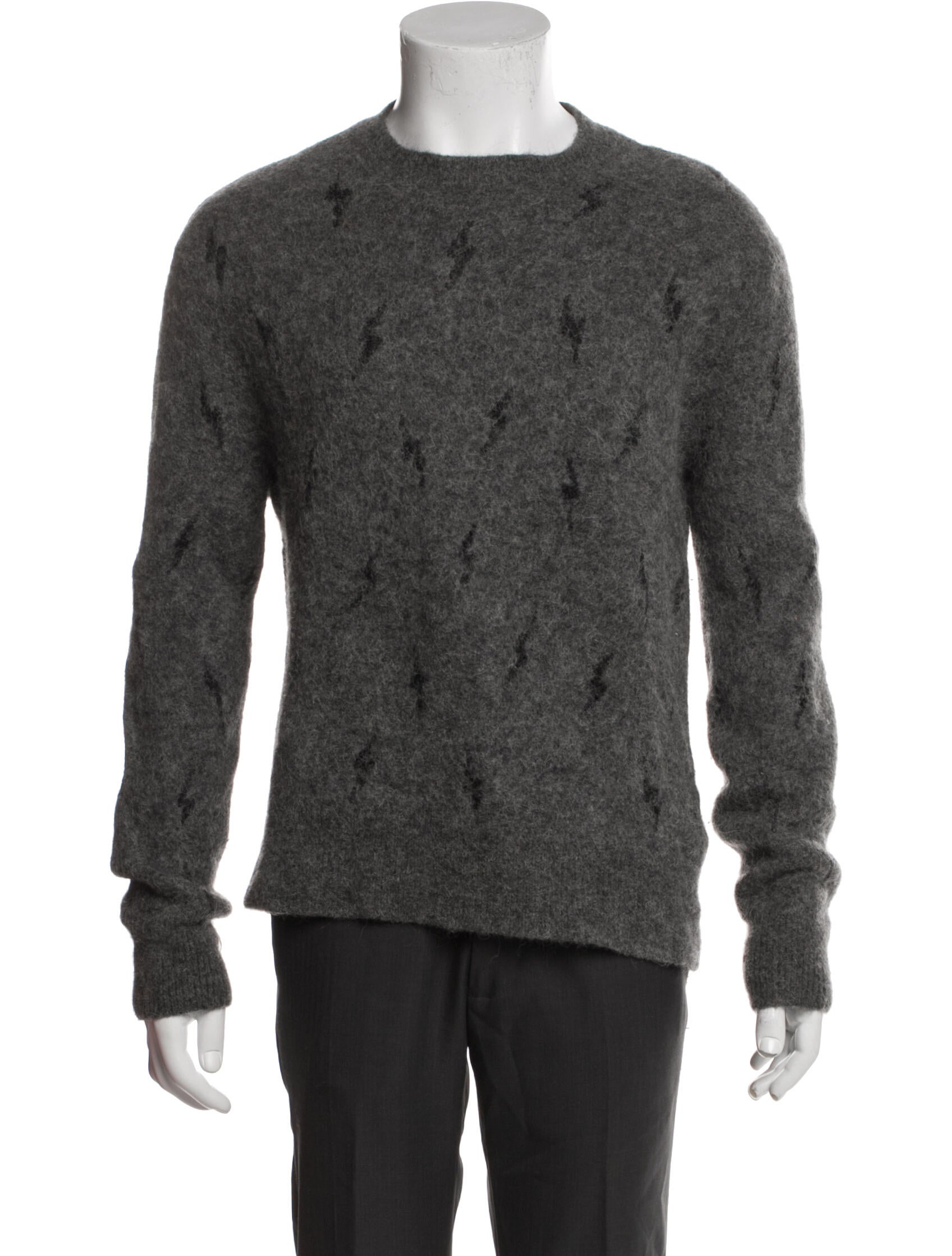 AllSaints Patterned Crew Neck Pullover