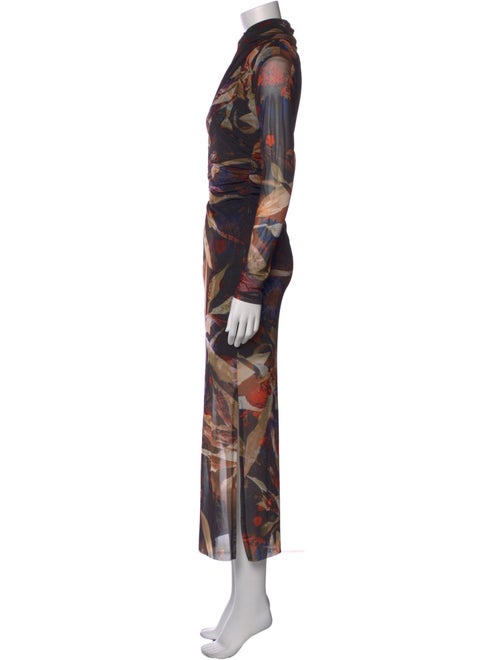 AllSaints Printed Long Dress