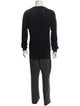AllSaints Crew Neck Long Sleeve Polo Sweater