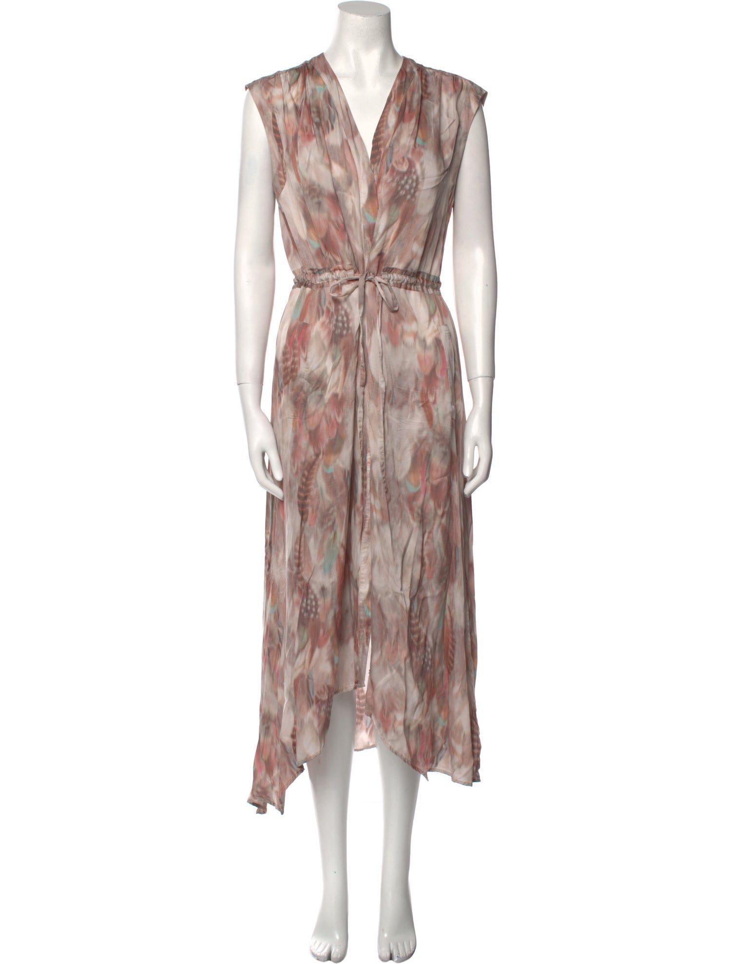 AllSaints Printed Long Dress