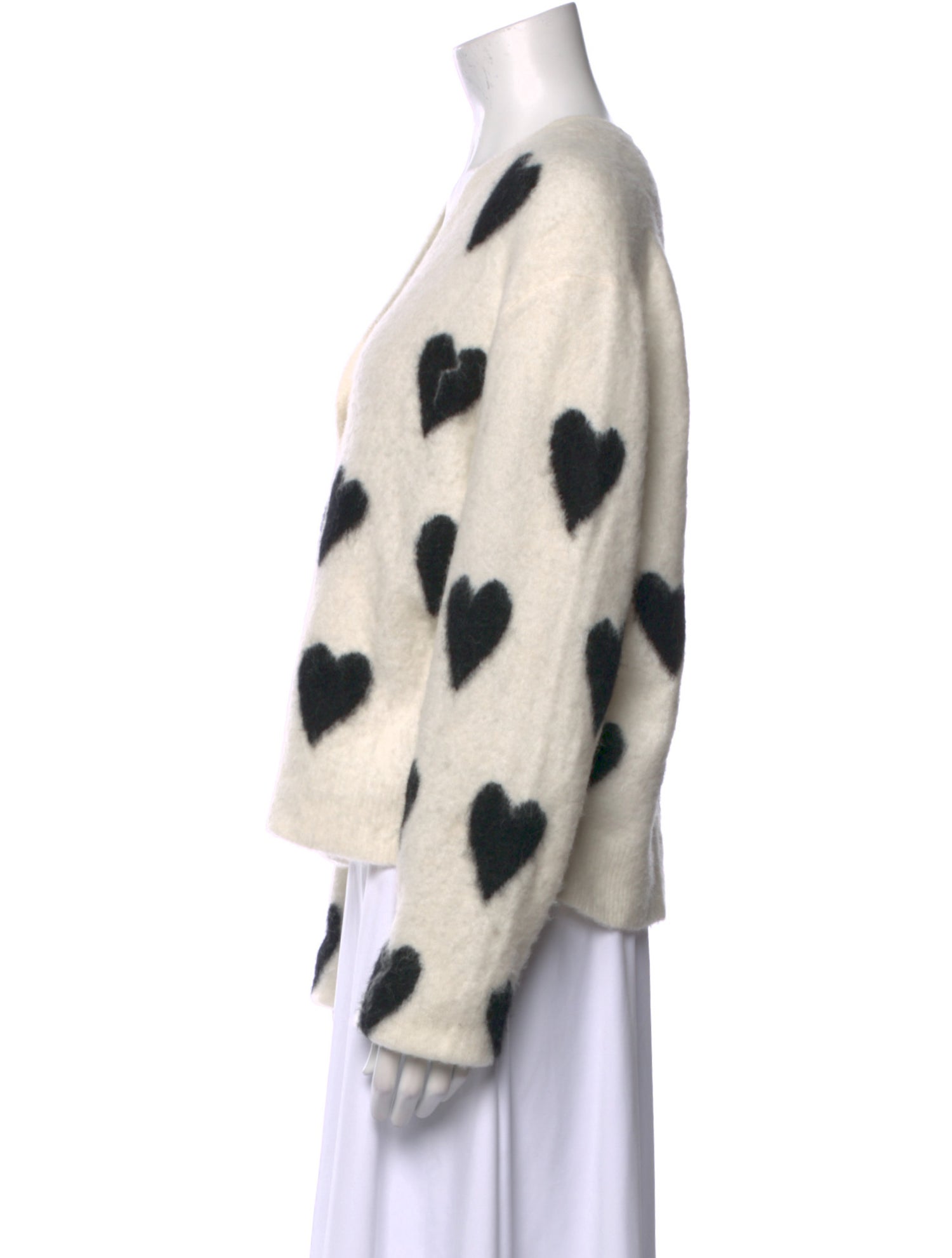 AllSaints Printed V-Neck Sweater