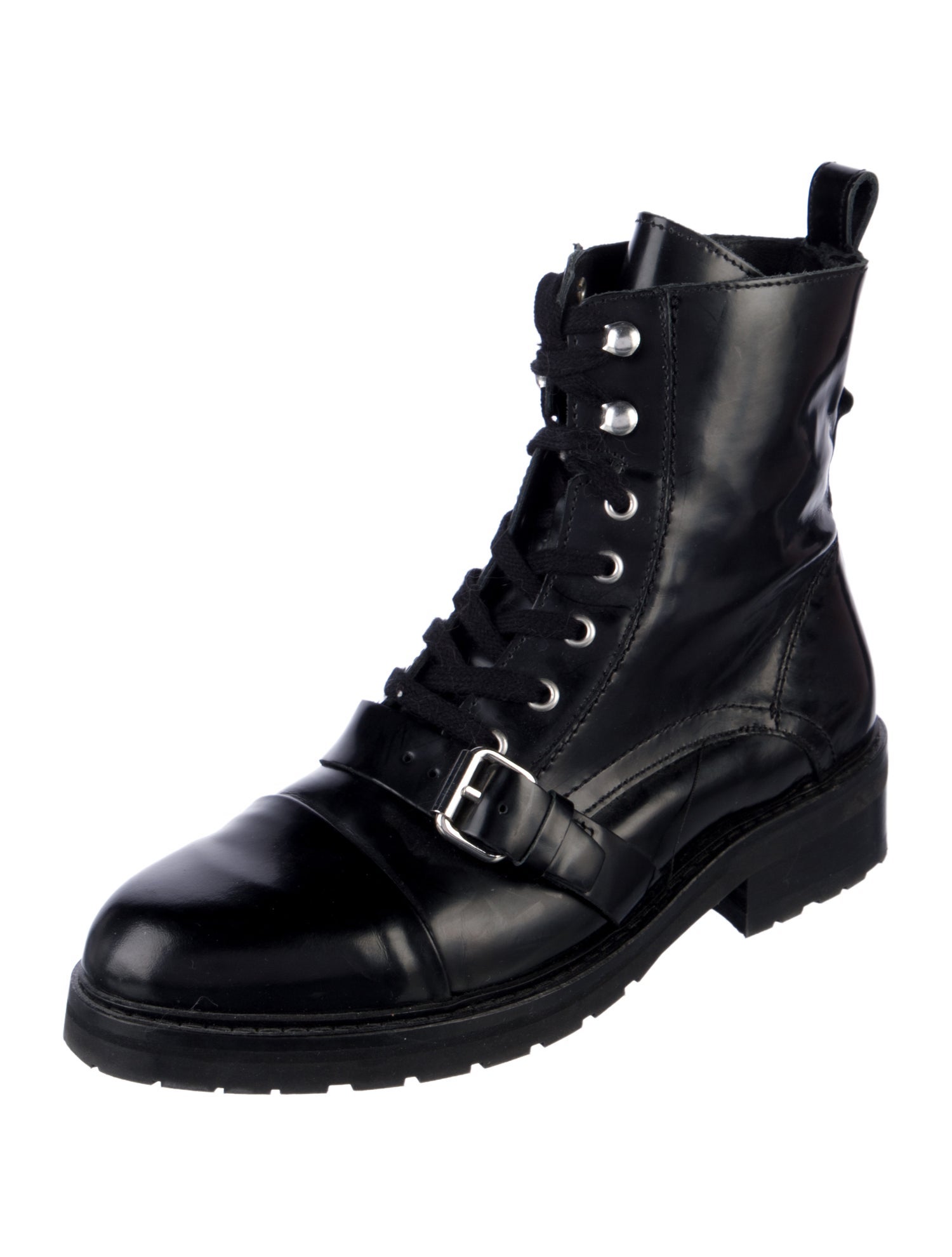 AllSaints Leather Combat Boots