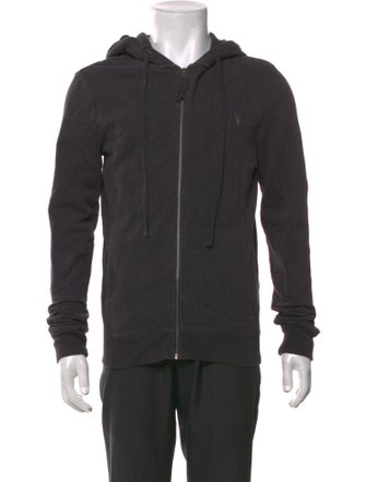 AllSaints V-Neck Long Sleeve Hoodie