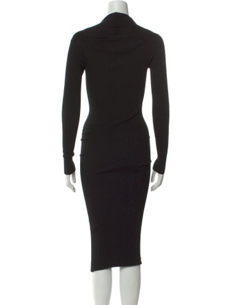 AllSaints Square Neckline Midi Length Dress