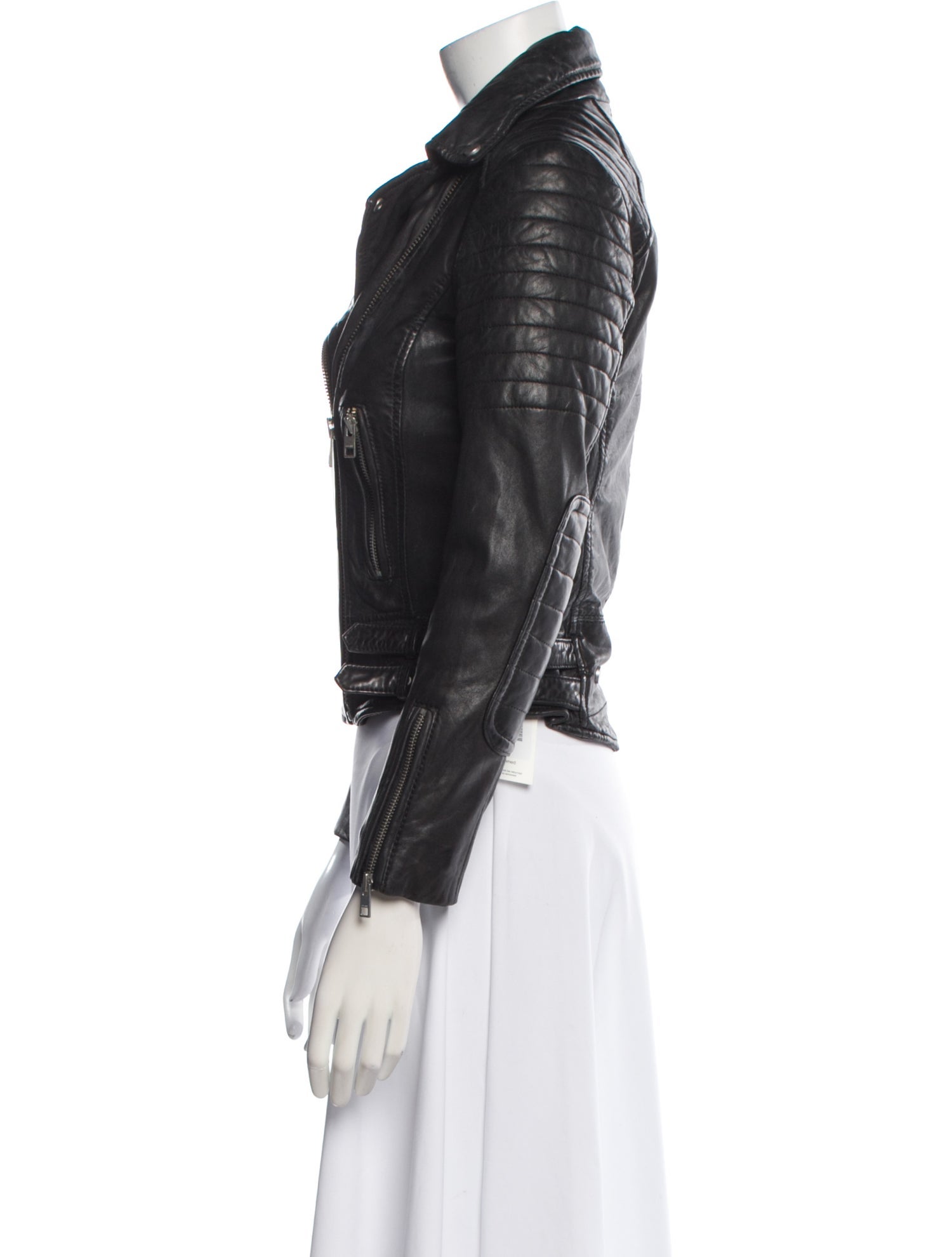 AllSaints Leather Trench Coat