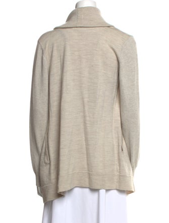 AllSaints Wool Open Front Sweater