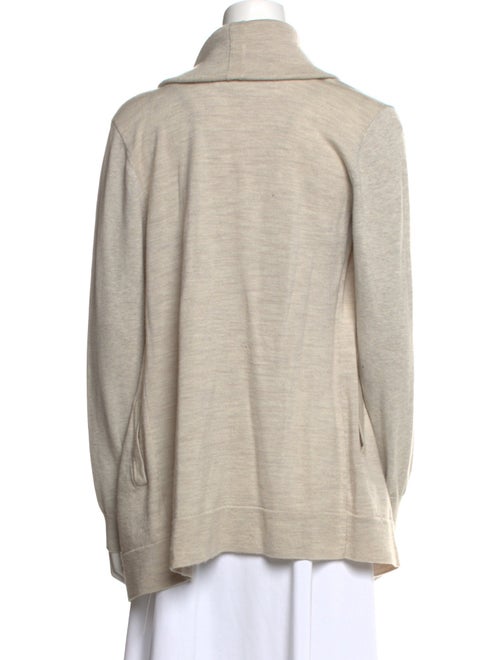 AllSaints Wool Open Front Sweater
