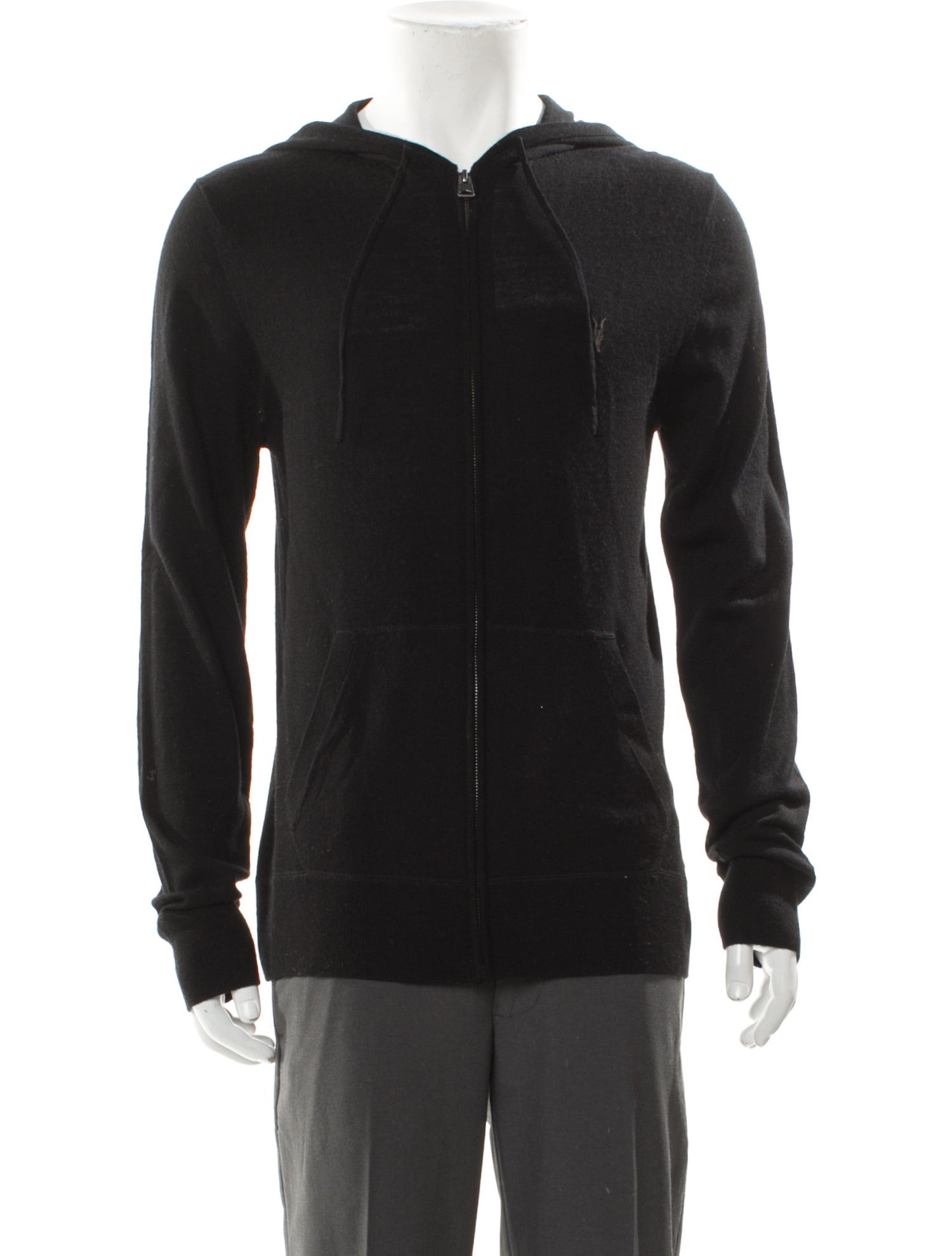 AllSaints Wool Crew Neck Cardigan