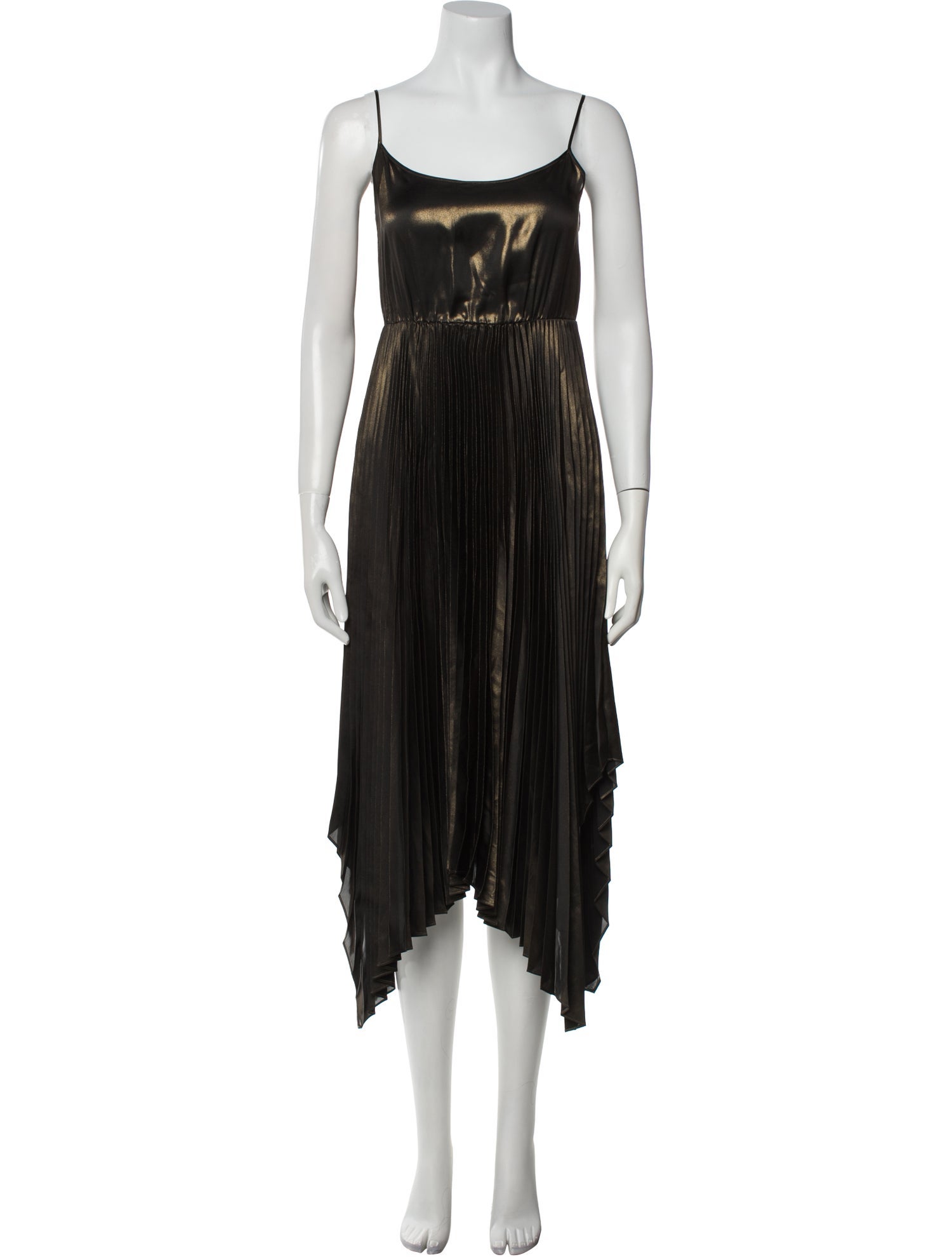 AllSaints Scoop Neck Midi Length Dress