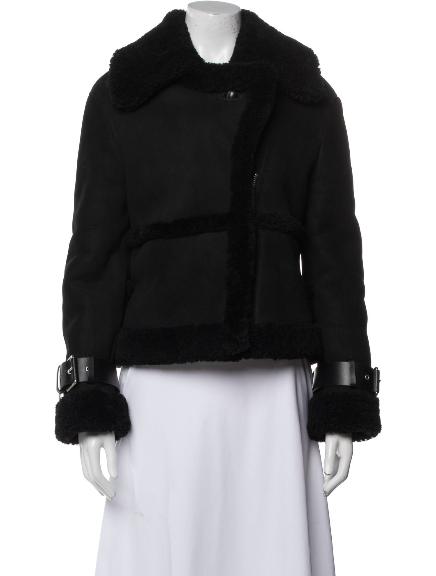 AllSaints Leather Fur Jacket