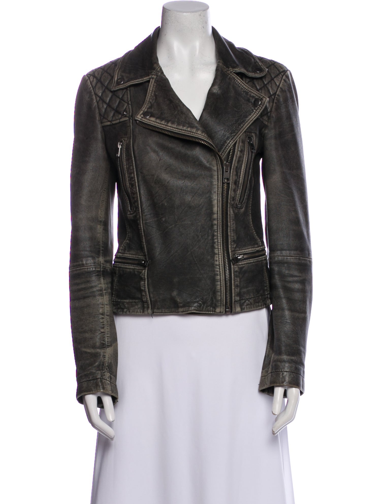 AllSaints Leather Biker Jacket