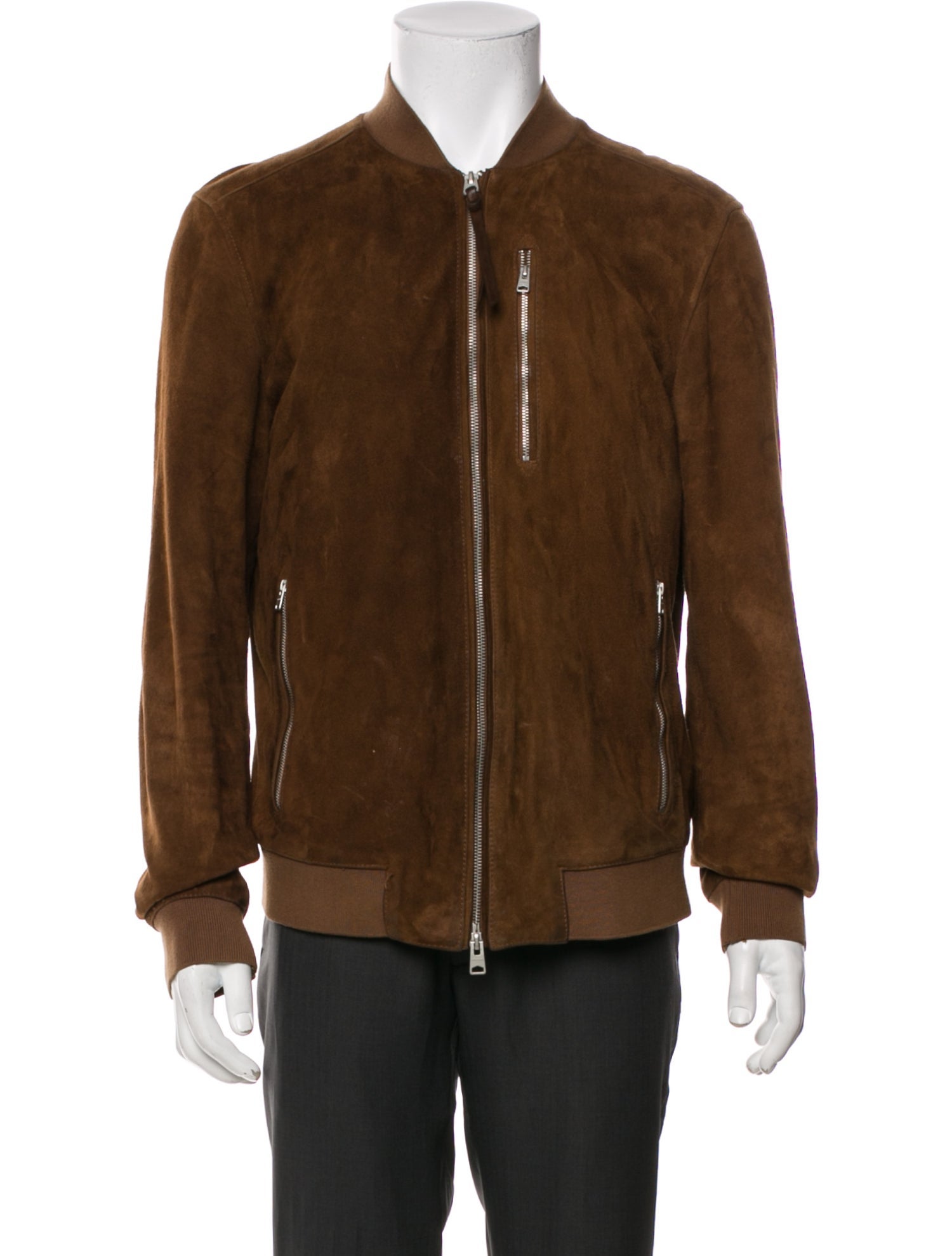 AllSaints Suede Bomber Jacket