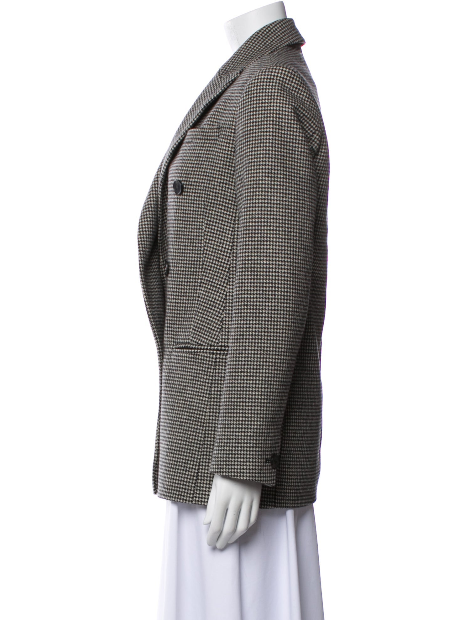 AllSaints Wool Houndstooth Print Blazer