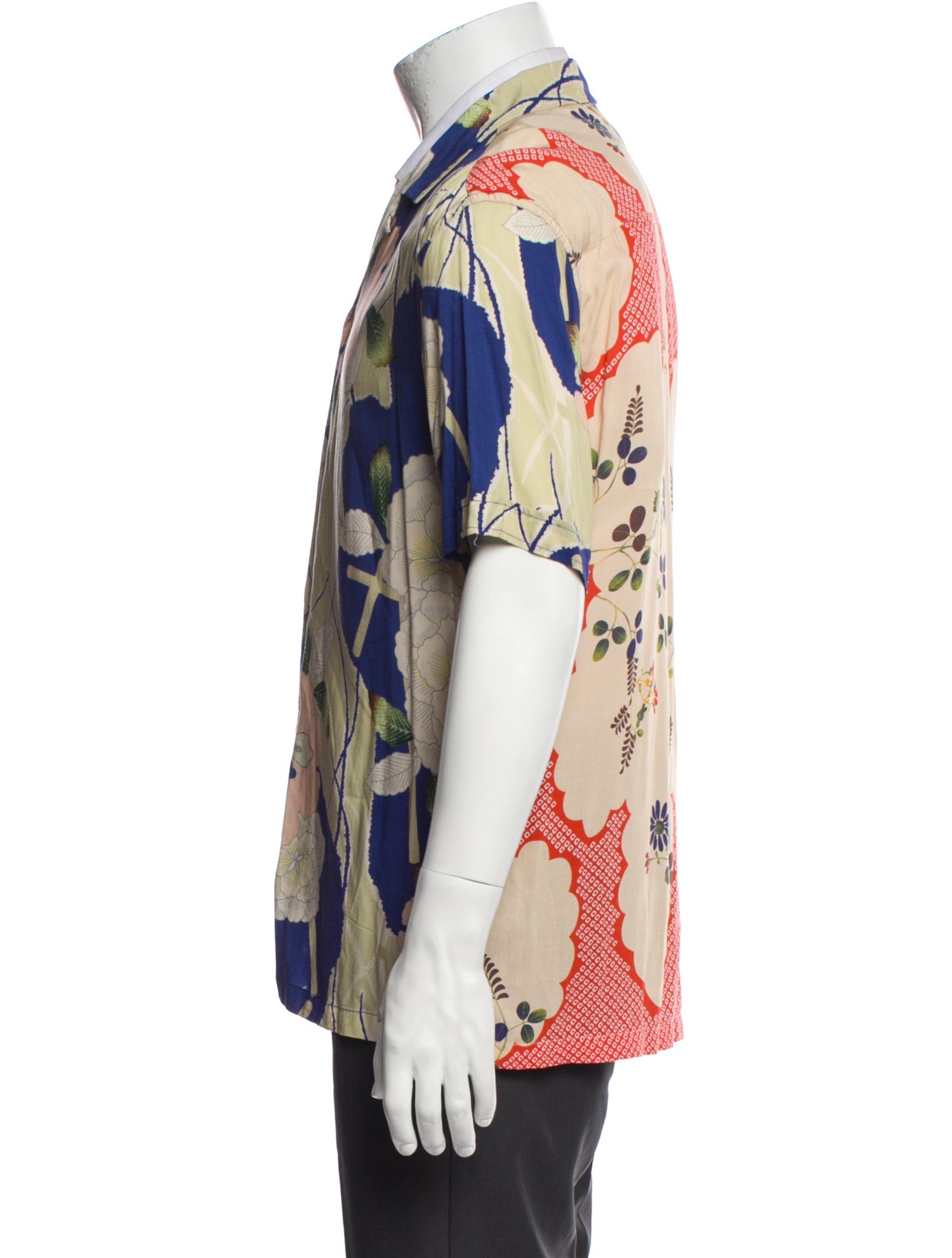 AllSaints Floral Print Short Sleeve Shirt