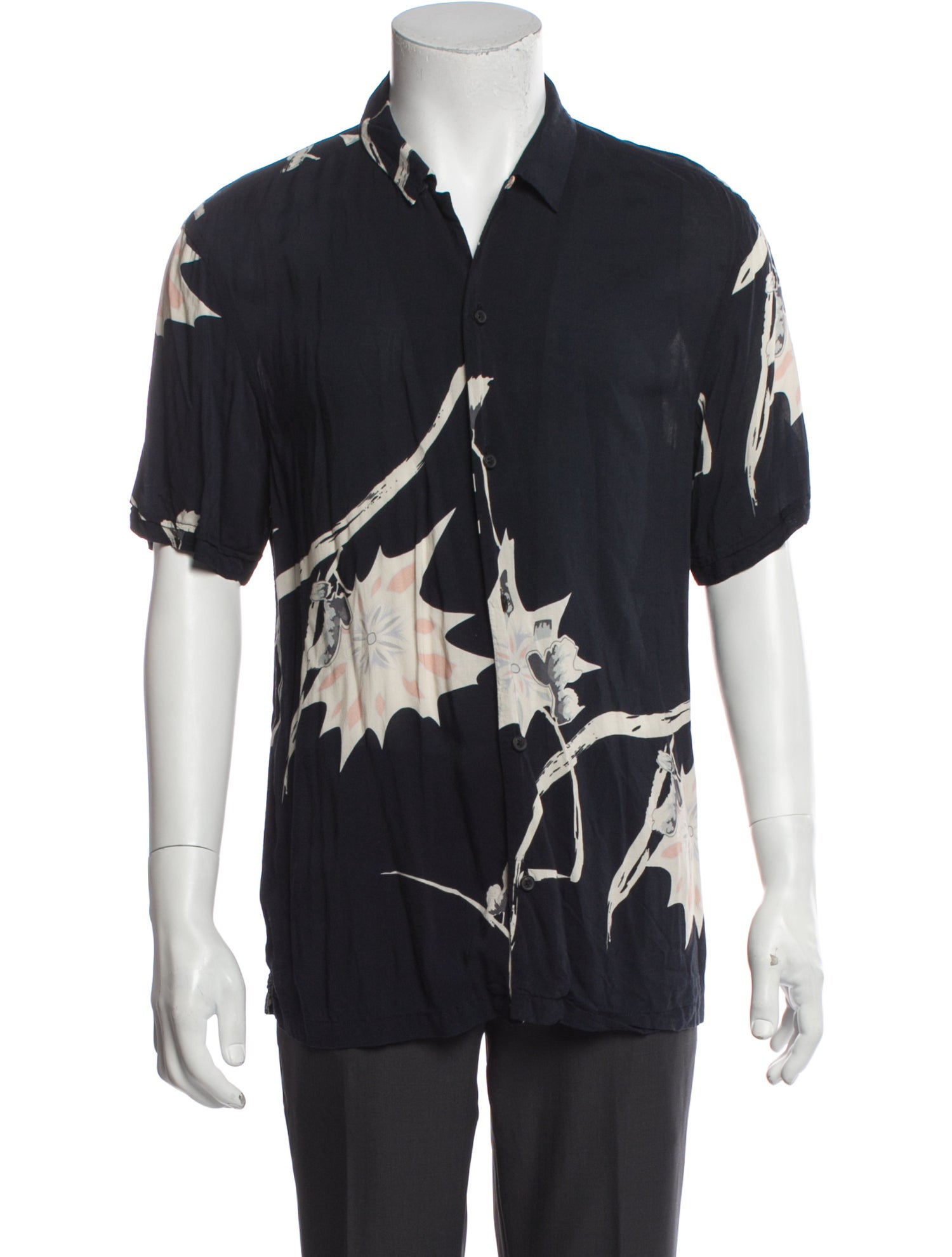 AllSaints Printed Short Sleeve Shirt