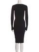 AllSaints V-Neck Midi Length Dress