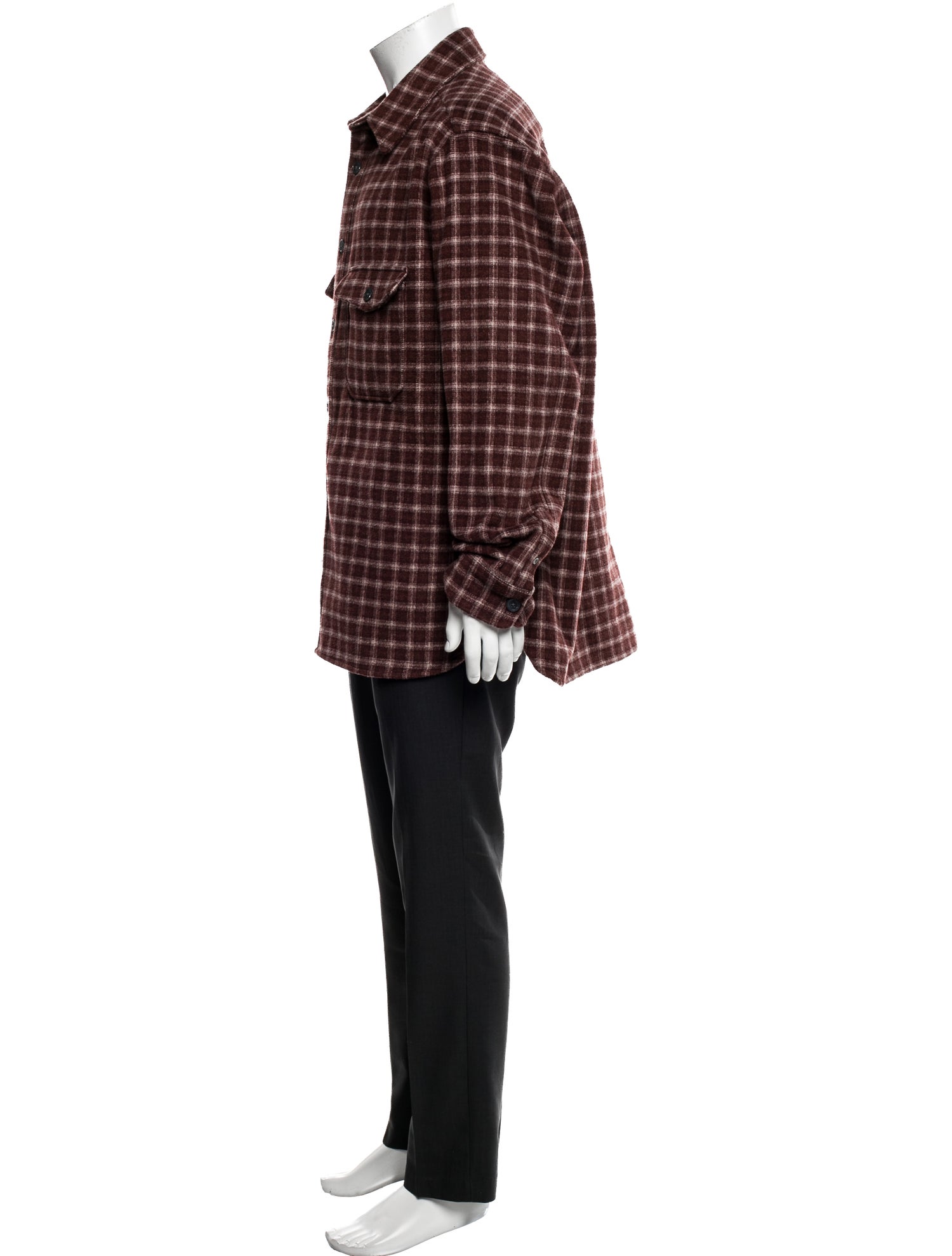 AllSaints Plaid Print Long Sleeve Shirt