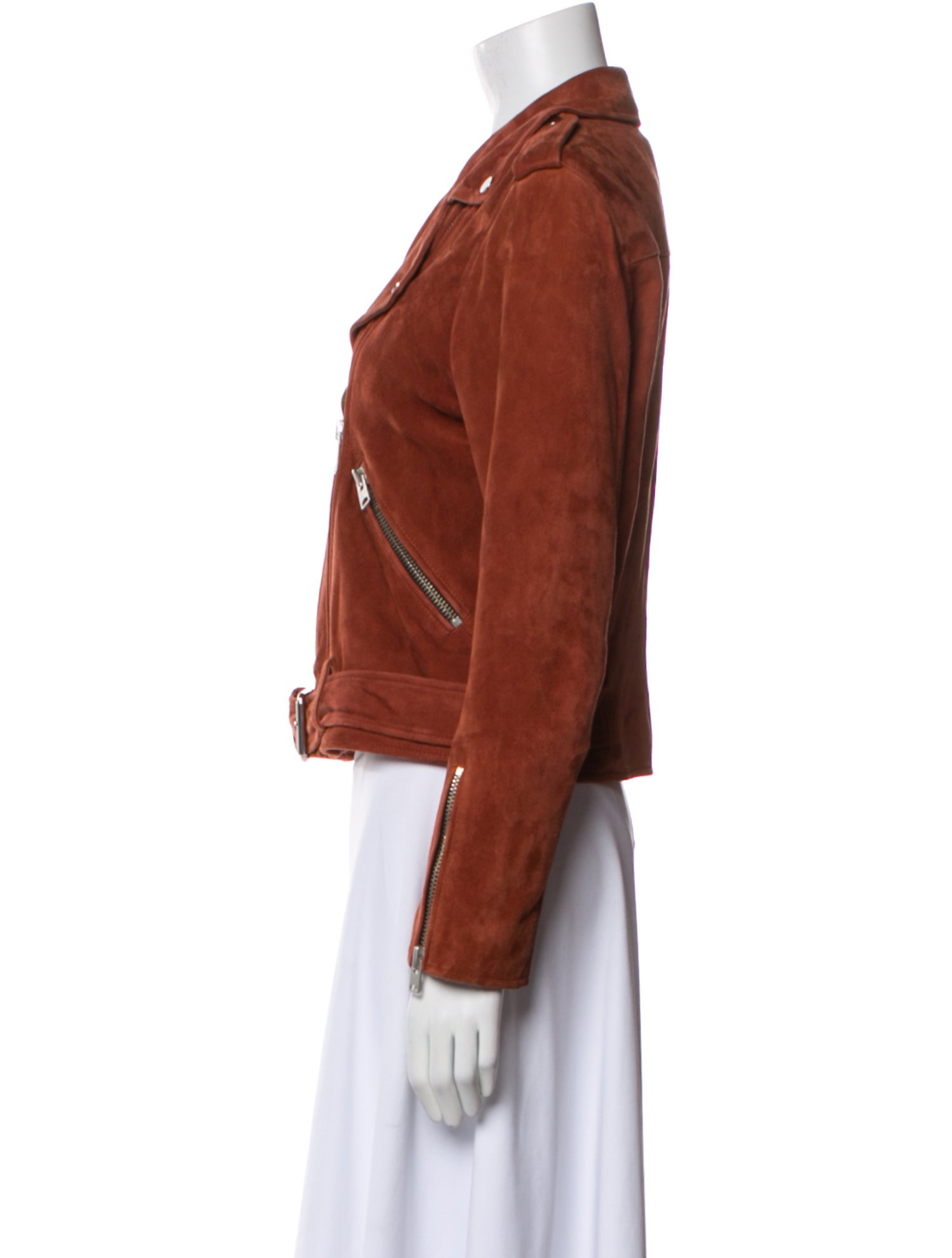 AllSaints Suede Biker Jacket