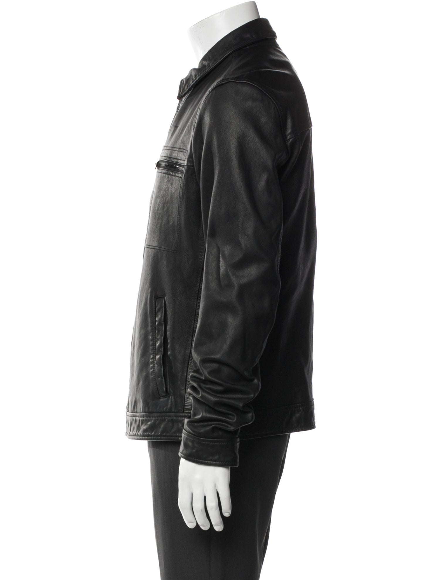AllSaints Goat Leather Moto Jacket