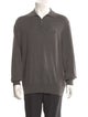 AllSaints Collar Long Sleeve Polo Sweater