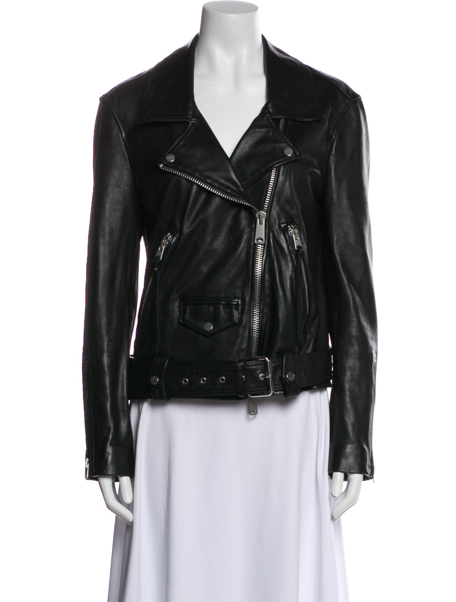 AllSaints Leather Biker Jacket