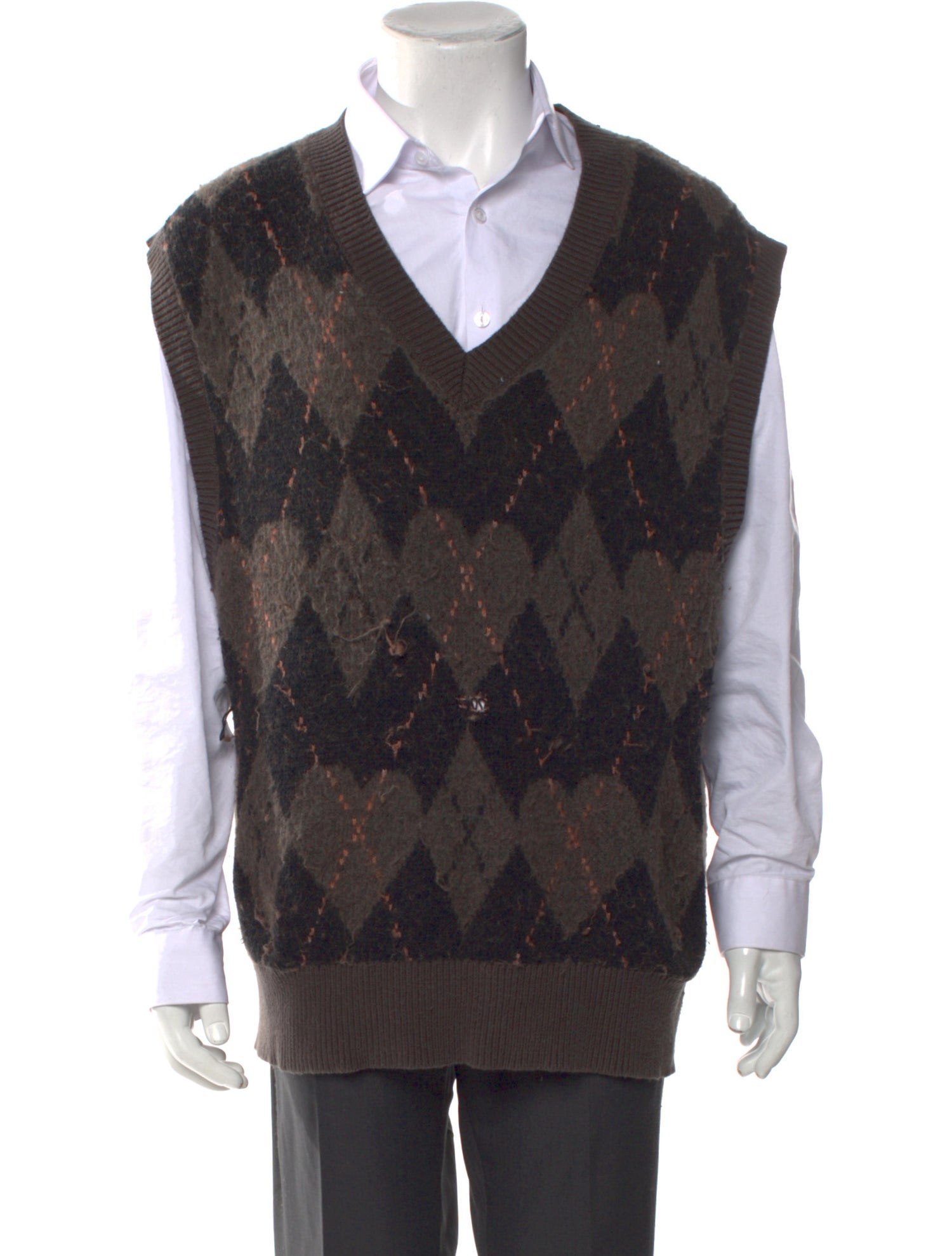 AllSaints Adore Argyle Printed Sweater Vest